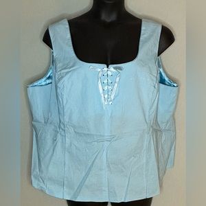 Avenue size 26/28 baby blue sleeveless top